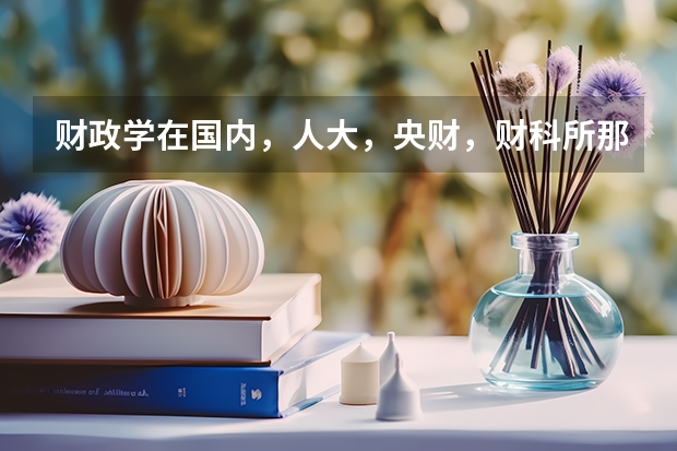 财政学在国内，人大，央财，财科所那个比较好?各有什么优缺点?