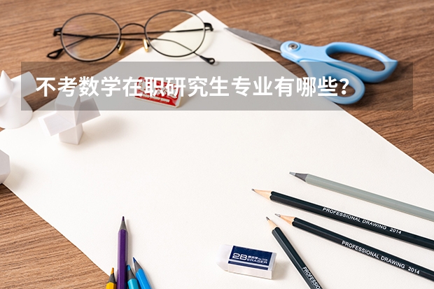 不考数学在职研究生专业有哪些?