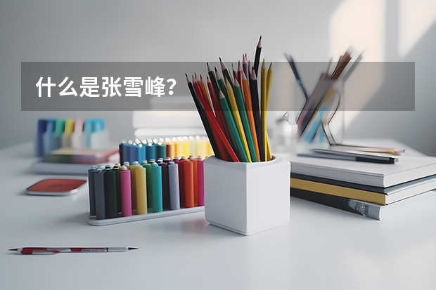 什么是张雪峰?
