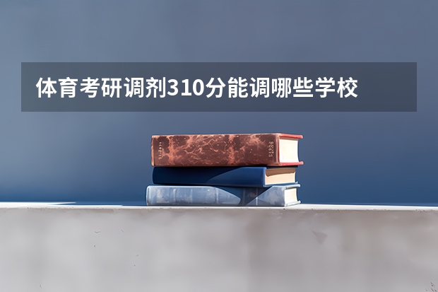 体育考研调剂310分能调哪些学校