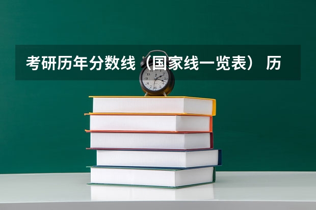 考研历年分数线（国家线一览表） 历届研究生国家线