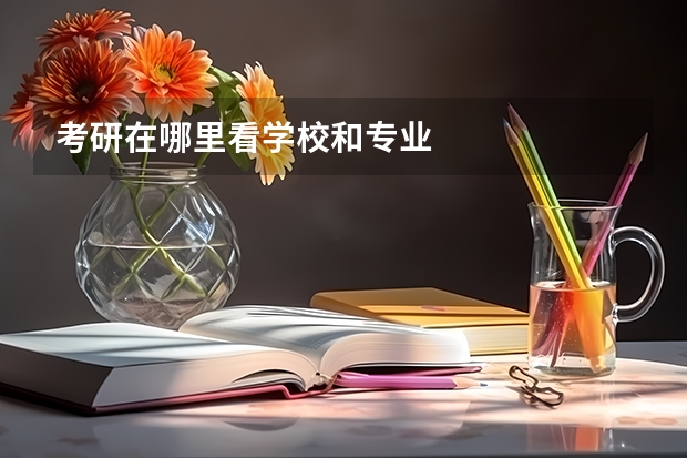 考研在哪里看学校和专业