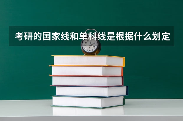 考研的国家线和单科线是根据什么划定的,国家