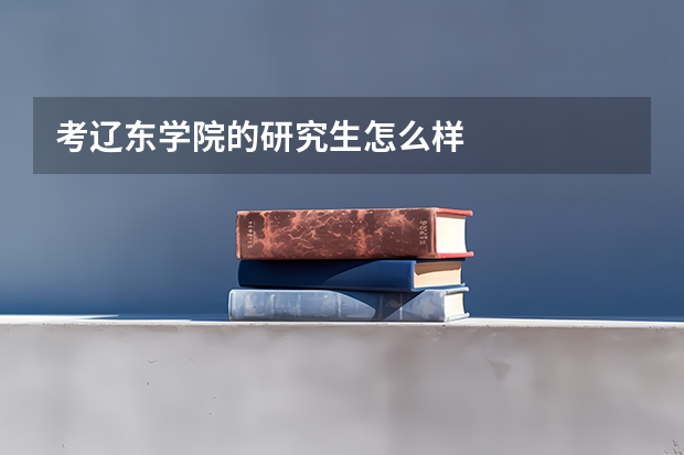 考辽东学院的研究生怎么样