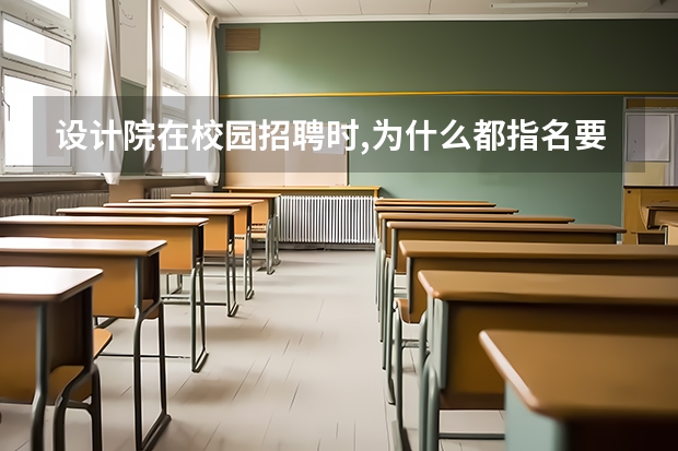 设计院在校园招聘时,为什么都指名要研究生?