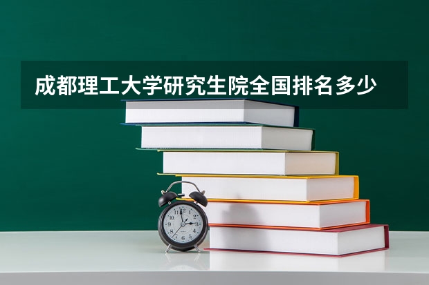 成都理工大学研究生院全国排名多少