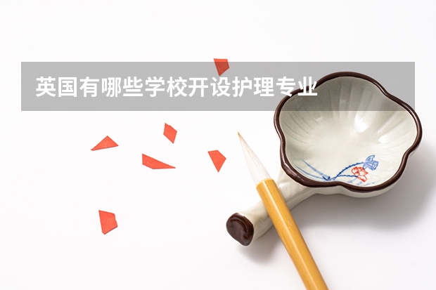英国有哪些学校开设护理专业